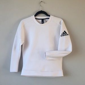 White Adidas Pullover